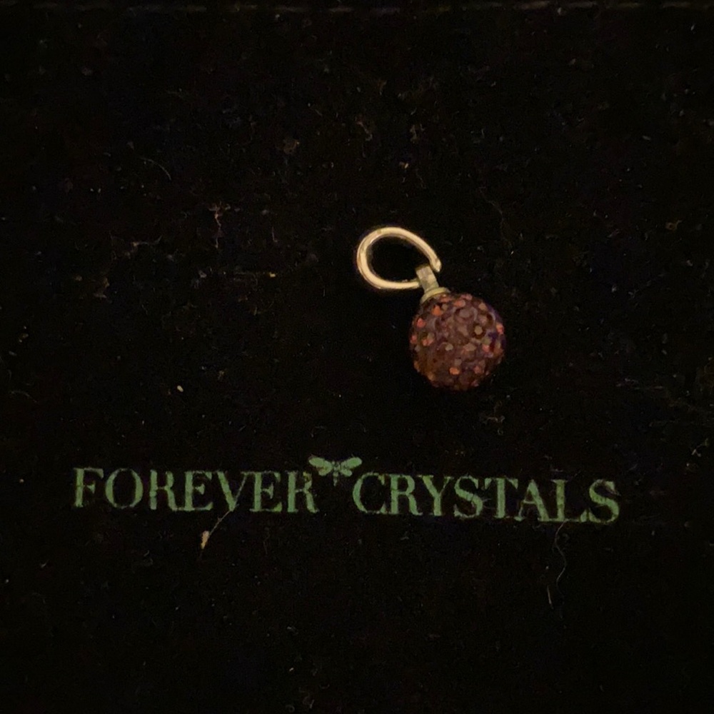Purple Swarovski Forever Crystals Necklace Pendant